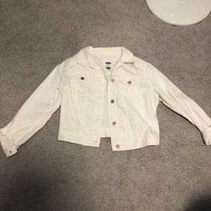 Old navy white denim jacket **last chance**